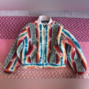 LOURS Paris Childs fuzzy bomber jacket